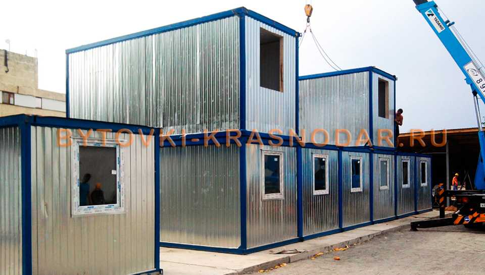 Фотогалерея строительных бытовок, дачных вагончиков и модульных зданий в Краснодаре